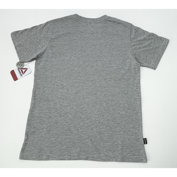 NEW Reebok Athletic T-Shirt Gray Youth Boys Size‎ XXL 18 NWT Logo Short Sleeve - Picture 5 of 9